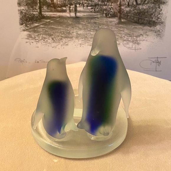 Partylite Pair of Penguins Candle Holder